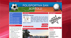 Desktop Screenshot of polisportivasanbortolo.it