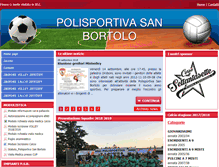 Tablet Screenshot of polisportivasanbortolo.it